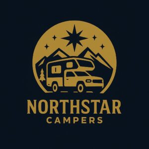 Goldenes Logo auf schwarzem Grund